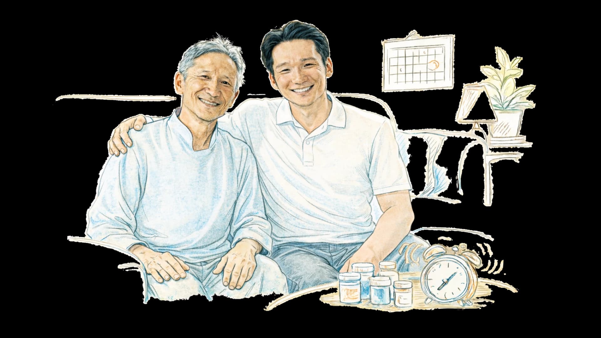 Amaraa with his father